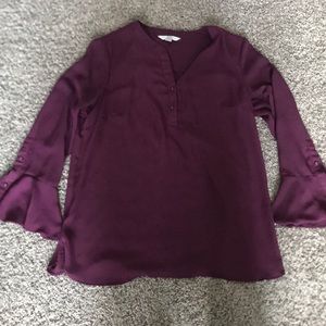 Plum colored work blouse
